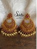 Gold Matte Dangle Earring Gold Matte Dangle Earring