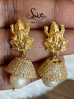 Lakshmi Gold Matte Jumka Earring