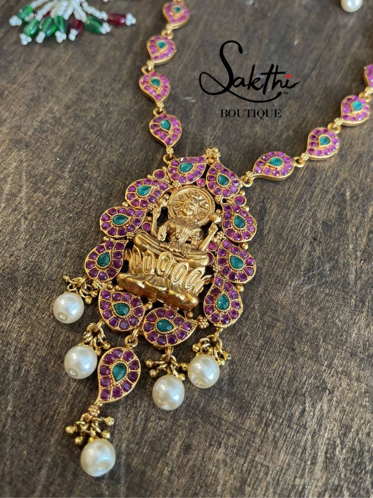 Lakshmi Gold Choker Necklace