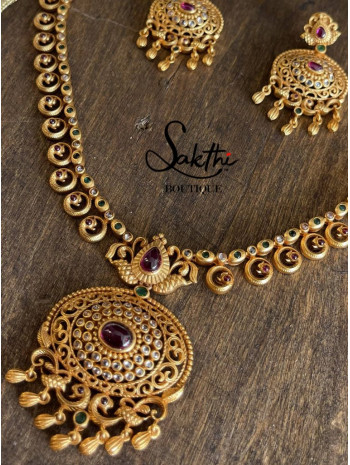 Gold Matte Choker Necklace