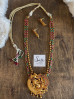Vinayagar Gold Matte Aaram Necklace