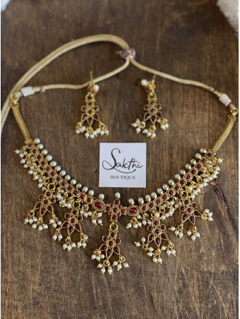 Kundan Gold Choker Necklace