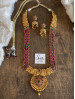 AD Stone Gold Matte Aaram Necklace