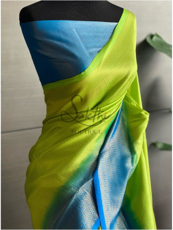 Neon Green, Aqua Blue