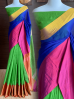 Mahabar Cotton - Royal Blue + Green Mahabar Cotton - Royal Blue + Green
